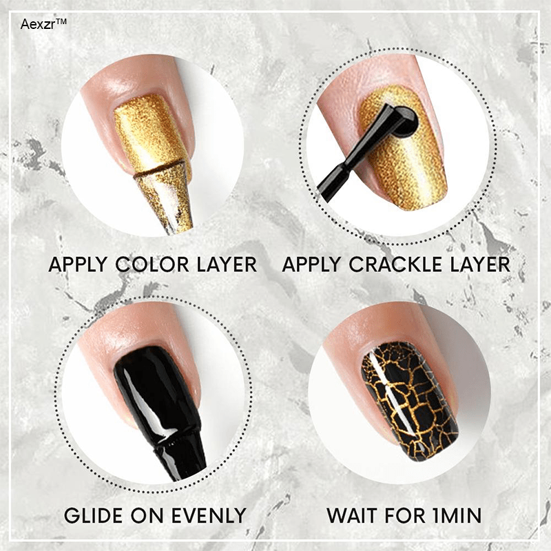 AEXZR™ Crackle Crush Nail Polish