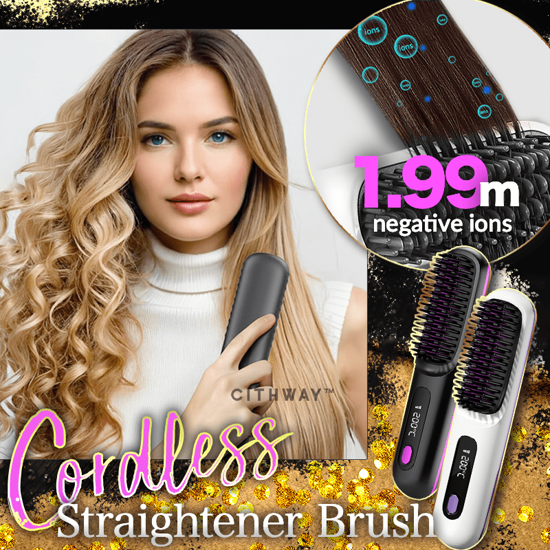 Aexzr™ Portable Cordless Hair Straightener Brush
