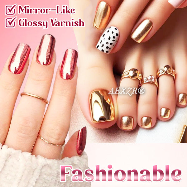 Aexzr® Stunning Metallic Mirror Toenails Polish
