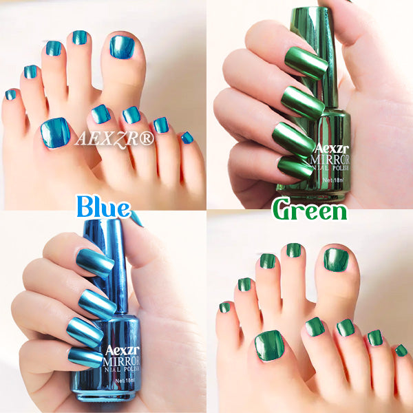 Aexzr® Stunning Metallic Mirror Toenails Polish