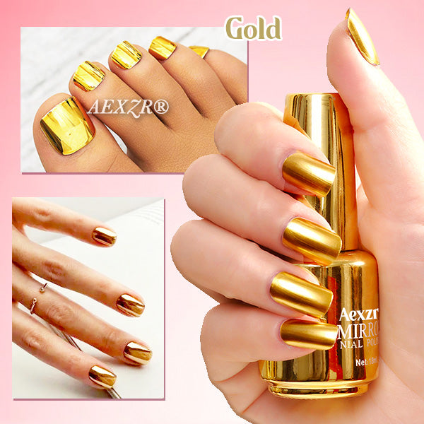 Aexzr® Stunning Metallic Mirror Toenails Polish