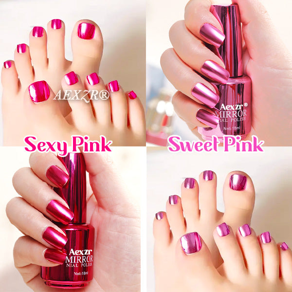 Aexzr® Stunning Metallic Mirror Toenails Polish