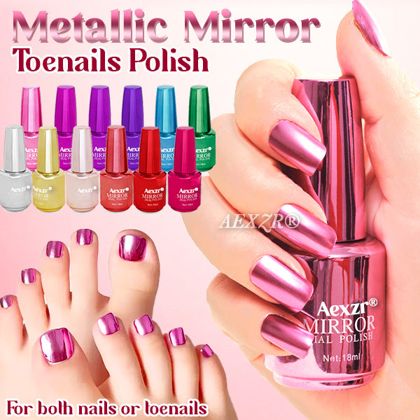 Aexzr® Stunning Metallic Mirror Toenails Polish