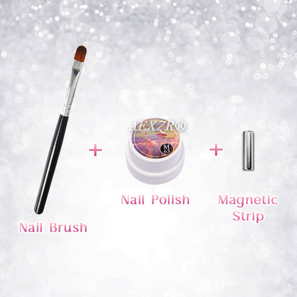 Aexzr® Shimmer Cat Eye Magnetic Nail Polish Kit
