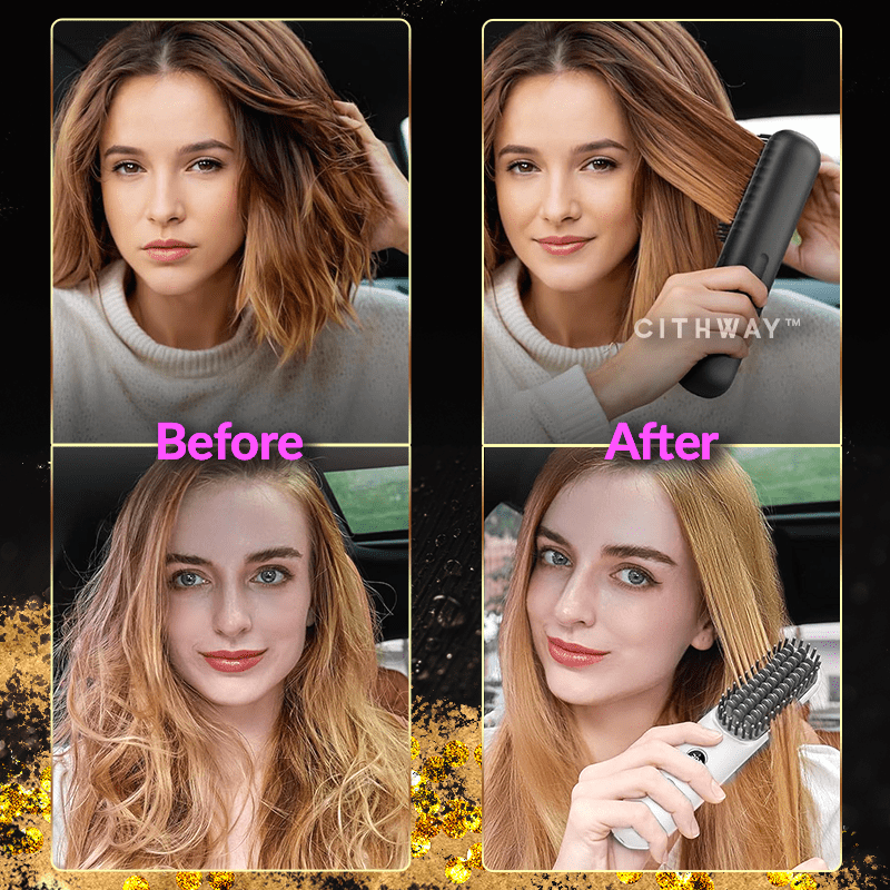 Aexzr™ Portable Cordless Hair Straightener Brush