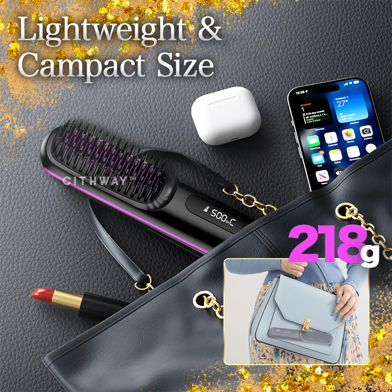Aexzr™ Portable Cordless Hair Straightener Brush
